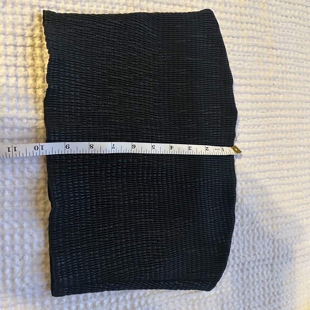 Alice + Olivia Textured Black Tube Top